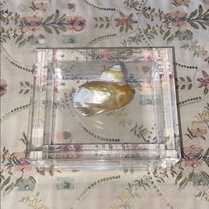 Lucite Acrylic Box with Seashell